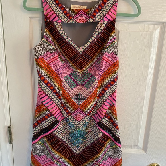 Mara Hoffman Mini Dress in Kasuri Pink - Picture 1 of 3